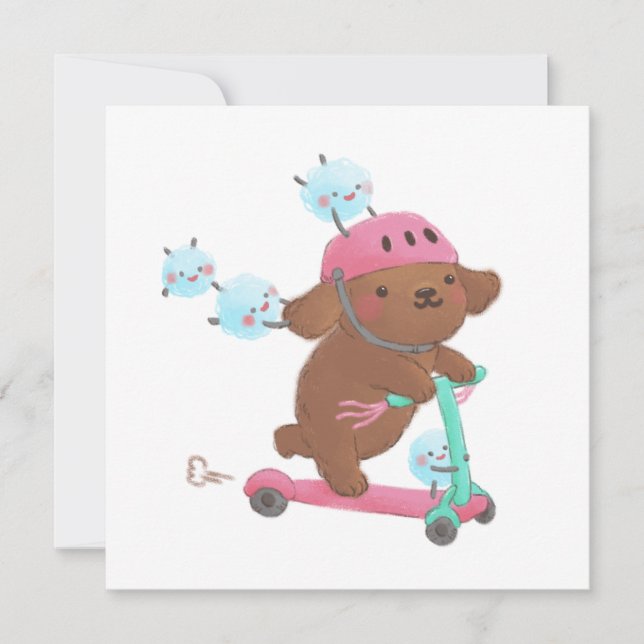 Invitation Illustration Faisons Roulement (Devant)
