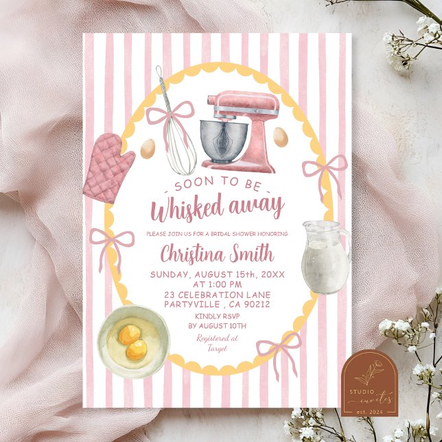 Invitation Illustration Fantaisiste Fête de Mariage Cuisine R (Créateur téléchargé)