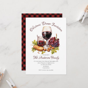 Invitation Illustration I de l'aquarelle Festive Family Gathe