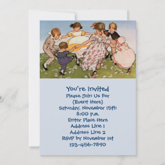 Invitation Illustration pour enfants mignon parti