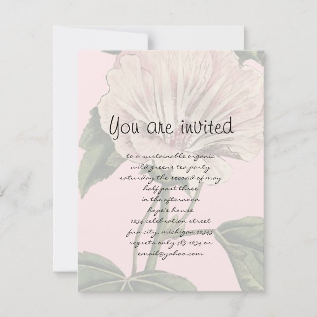 Invitation Illustration vintage (Devant)