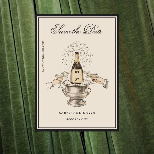 Invitation Illustration Vintage Classique (Créateur téléchargé)