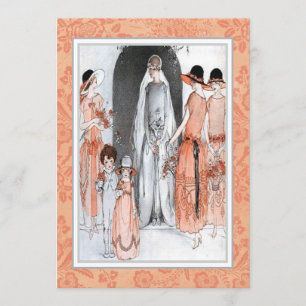 Invitation Illustration vintage des années 1920