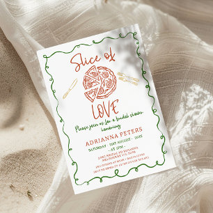 Invitation Illustration Whimsical Slice Of Love Fête des mari