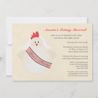 Invitation illustré de la fête de Hen