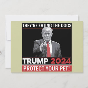 Invitation Ils mangent le débat Trump 2024 sur les chiens