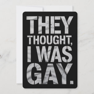 Invitation Ils Pensaient Que J'Étais Un Allié Gay LGBTQ Pride