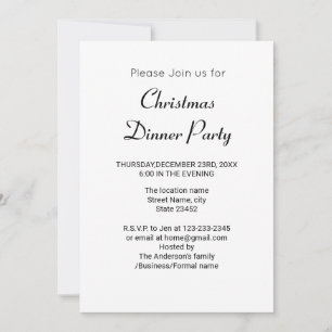 Invitation Image colorée minimale avec nom de l'image et text