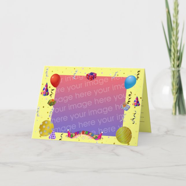 Invitation [ Image de couverture ], ANNIVERSAIRE (Devant)