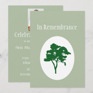 Invitation Image de l'arbre vert classique de l'Invitation Me