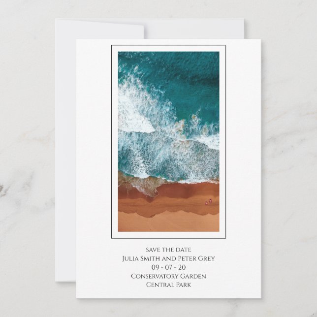 Invitation Image personnalisée enregistrer l'invitation de da (Devant)