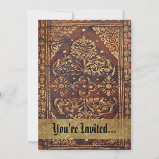 Invitation Image vintage du livre d'antiquités