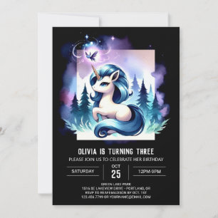 Invitation Imaginaire Cheval doux Anniversaire