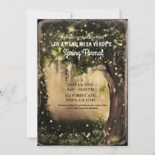 Invitation Imaginaire Enchanted Amour Forêt Vintage Danse Pro