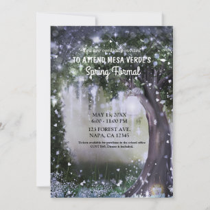 Invitation Imaginaire Enchanted Lavender Love Forest Prom Dan