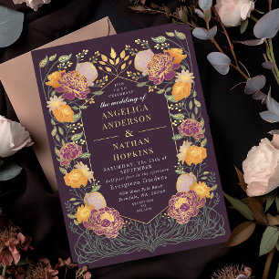 Invitation Imaginaire Enchantée jardin floral mariage