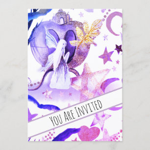 Invitation *~* Imaginaire Fairy Tale Sky Baby shower Invitati