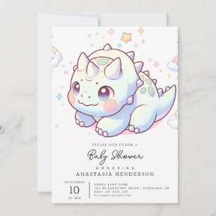 Invitation Imaginaire Happy Dinosaur Baby shower