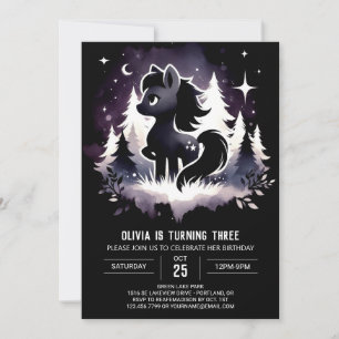 Invitation Imaginaire Jungle Cheval Anniversaire