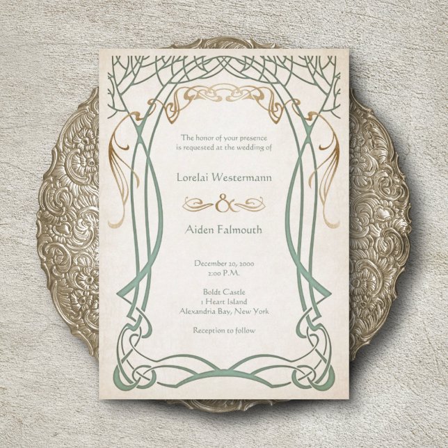 Invitation Imaginaire médiéval Celtic Mariage (Créateur téléchargé)