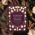 Invitation Imaginaire médiéval de l'épée et du bouclier Maria<br><div class="desc">Invitation vos invités mariages avec ce design d'Imaginaire médiéval Royal Sword & Shield Monogram. Ce design est parfait pour les couples à la recherche d'une esthétique d'imaginaire médiéval royale mais moderne. Personnalisez le texte, la police et les couleurs en fonction de vos préférences de conception. Objets correspondants dans notre boutique...</div>