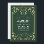 Invitation Imaginaire médiéval royal Mariage de monographie<br><div class="desc">Invitation vos invités mariages avec ce design Monogramme d'Imaginaire Médiéval Royal. Ce design est parfait pour les couples à la recherche d'une esthétique d'imaginaire médiéval royale mais moderne. Personnalisez le texte, la police et les couleurs en fonction de vos préférences de conception. Objets correspondants dans notre boutique pour un thème...</div>