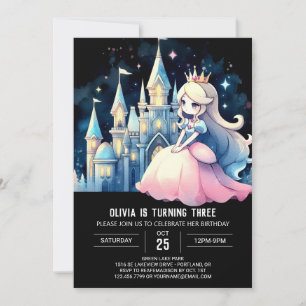 Invitation Imaginaire Petite princesse Anniversaire