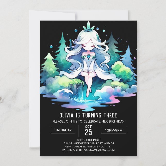 Invitation Imaginaire Royal Princess Anniversaire (Devant)