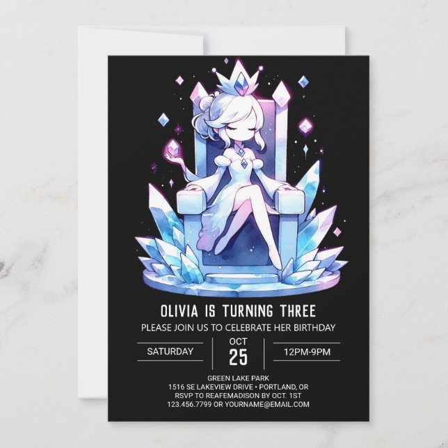 Invitation Imaginaire Sweet Princess Anniversaire (Devant)