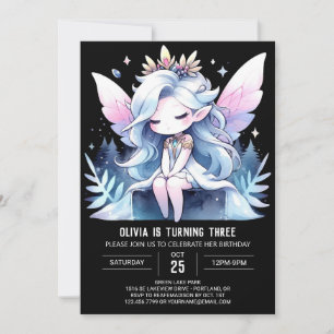 Invitation Imaginaire Whimsical Fairy Anniversaire