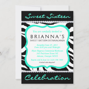 Invitation impertinent de sweet sixteen