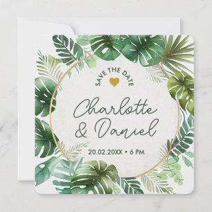 Invitation Impression aquarelle topique MARIAGE Enregistr