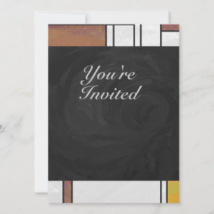 Invitation Impression Brown jaune vert