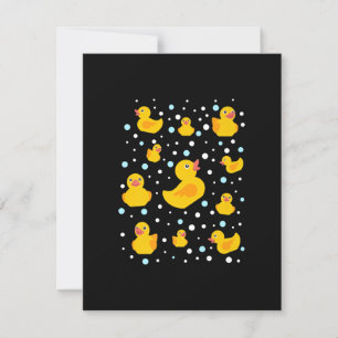 Invitation Impression de canard en caoutchouc