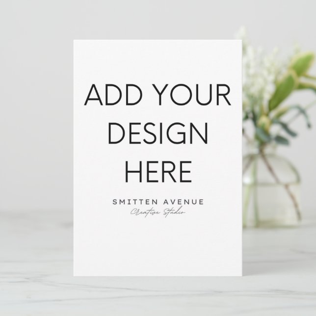 Invitation Impression d'invitation 5x7" (Debout devant)