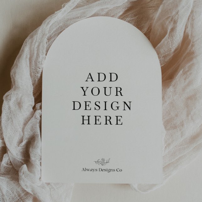 Invitation Impression d'invitation arquée 5x7" (Créateur téléchargé)