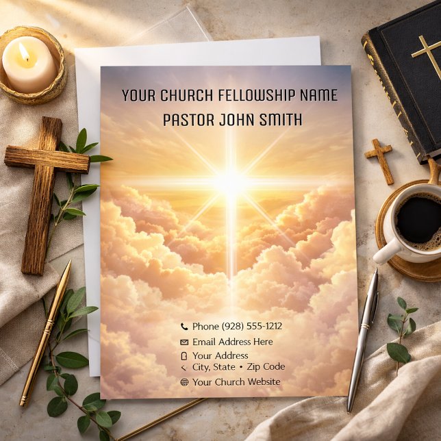 Invitation Impression numérique de l'église du nuage céleste (Créateur téléchargé)