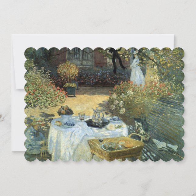 Invitation Impressionnisme Art Afteroon Tea Party Fête des ma (Devant)