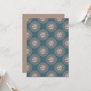 Invitation Imprimable Abstrait Accent Polka Ornate Dot Mandal