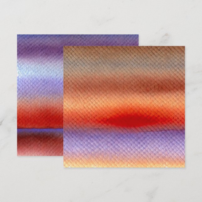 Invitation Imprimable cadran à aquarelle automatique (Devant / Derrière)