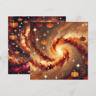 Invitation Imprimable Galaxie d'automne Citrouille Spice Scra