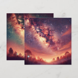 Invitation Imprimable Galaxie d'automne Livre de roulettes Vo