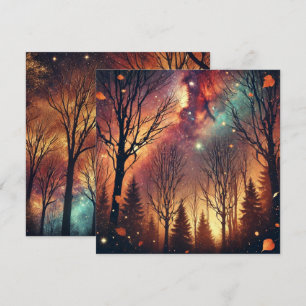 Invitation Imprimable Galaxie d'automne Twilight Forest Scrap