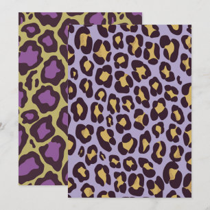 Invitation Imprimable Papier à scandales pour guépards violet