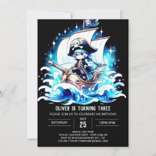 Invitation Imprimable Whimsy Pirate Anniversaire