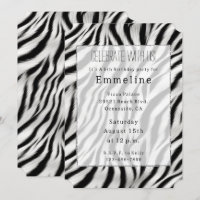Imprimé animalier zèbre noir blanc