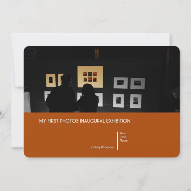 Invitation inaugurale d'exposition (Devant)