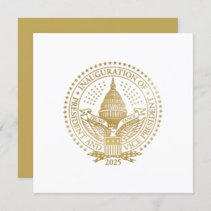 Invitation Inauguration du logo inaugural du président Trump