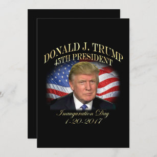 Invitation Inauguration du Président Donald Trump