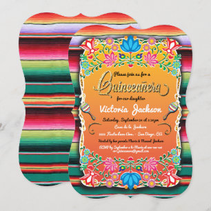 Invitation Inaugurations mexicaines de la Fiesta Quinceañera